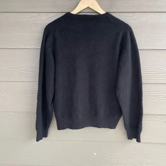 Wesley 100% lambswool crewneck pullover sweater - Picture 4 of 4
